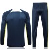 Brasile Quarter Zip Tute Felpe da Allenamento 2023-24 Blu per Uomo